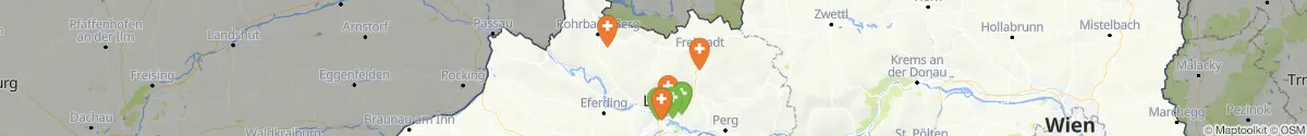Kartenansicht für Apotheken-Notdienste in der Nähe von Bad Leonfelden (Urfahr-Umgebung, Oberösterreich)
